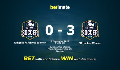 Predicciones, cuotas y consejos de apuestas de Alingsås FC United Women vs BK Hacken Women 08/11/2023