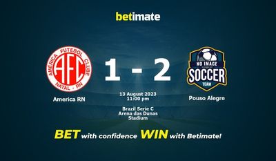 Pronósticos América RN vs Pouso Alegre 13/08/2023