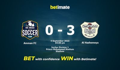 Predicción, cuotas y consejos de apuestas Amman FC vs Al Hashemeya 04/09/2023