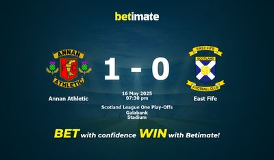Pronóstico, cuotas y consejos de apuestas para el Annan Athletic vs. East Fife (16/05/2025)