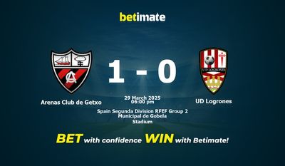 Predicción, cuotas y consejos de apuestas Arenas Club de Getxo vs UD Logroñés 29/03/2025