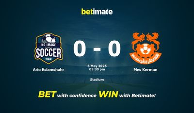 Predicción, cuotas y pronósticos de apuestas para el partido Ario Eslamshahr vs. Mes Kerman (06/05/2025)