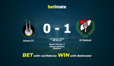 Predicciones, cuotas y consejos de apuestas de Aswan FC vs El Daklyeh 12/03/2025