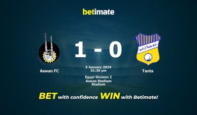 Predicciones, cuotas y consejos de apuestas de Aswan FC vs Tanta 03/01/2024