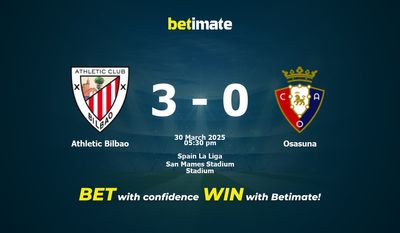 Pronóstico, cuotas y pronósticos del Athletic Bilbao vs. Osasuna (30/03/2025)