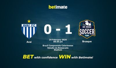 Predicción, probabilidades y consejos de apuestas de Avai vs Brusque 24/02/2024