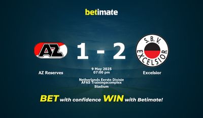 Pronóstico, cuotas y consejos de apuestas para el partido AZ Reserves vs. Excelsior (09/05/2025)