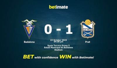 Predicción, cuotas y consejos de apuestas Badalona vs Prat 15/10/2023