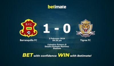 Barranquilla FC vs Tigres FC Predicción, cuotas y consejos de apuestas 03/02/2024