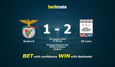 Predicción, cuotas y consejos de apuestas Benfica B vs UD Leiria 29/01/2024