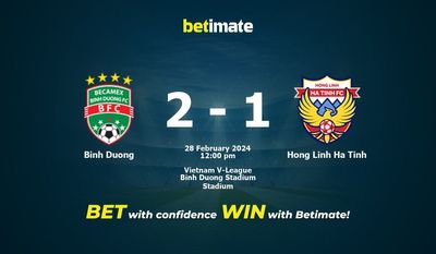 Predicción, cuotas y consejos de apuestas de Binh Duong vs Hong Linh Ha Tinh 28/02/2024