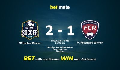Predicciones, cuotas y consejos de apuestas de BK Hacken Women vs FC Rosengard Women 08/09/2023