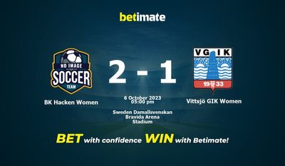 Predicciones, cuotas y consejos de apuestas de BK Hacken Women vs Vittsjö GIK Women 06/10/2023