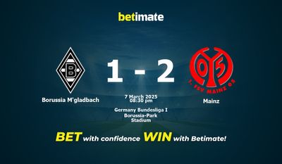 Pronóstico, cuotas y consejos de apuestas Borussia M'gladbach vs Mainz 03/07/2025