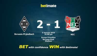 Pronóstico, cuotas y consejos de apuestas Borussia M'gladbach vs NEC 01/05/2025