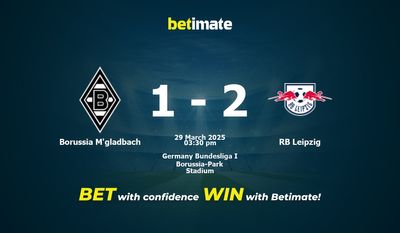 Pronóstico, cuotas y pronósticos de apuestas para el Borussia M'gladbach vs. RB Leipzig (29/03/2025)