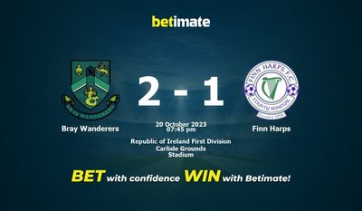 Predicción, probabilidades y consejos de apuestas de Bray Wanderers vs Finn Harps 20/10/2023