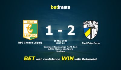Pronóstico, cuotas y consejos de apuestas para el BSG Chemie Leipzig vs. Carl Zeiss Jena (18/05/2025)