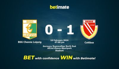 Predicción, cuotas y consejos de apuestas de BSG Chemie Leipzig vs Cottbus 16/02/2024