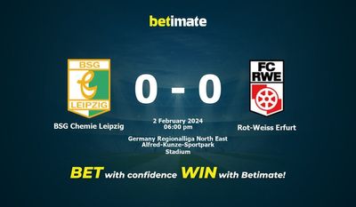 Predicción, probabilidades y consejos de apuestas BSG Chemie Leipzig vs Rot-Weiss Erfurt 02/02/2024