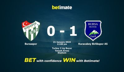 Predicciones, cuotas y consejos de apuestas de Bursaspor vs Karacabey Birlikspor AS 21/01/2024