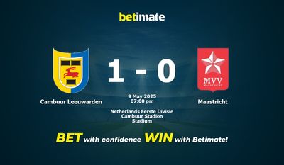 Predicción, cuotas y consejos de apuestas Cambuur Leeuwarden vs Maastricht 09/05/2025