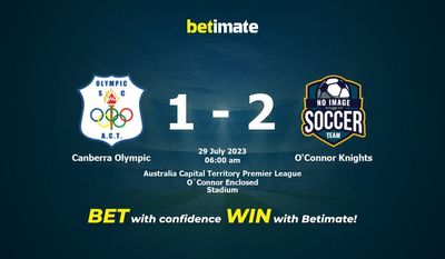Pronósticos Canberra Olympic vs O'Connor Knights 29/07/2023