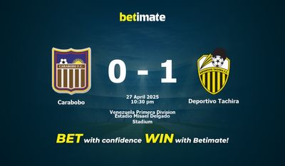 Predicción, probabilidades y consejos de apuestas Carabobo vs Deportivo Táchira 27/04/2025