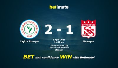 Pronóstico, cuotas y pronósticos de apuestas para el Caykur Rizespor vs. Sivasspor (04/05/2025)