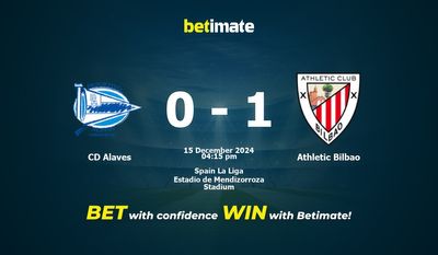 Pronóstico, cuotas y consejos de apuestas CD Alavés vs Athletic Bilbao 15/12/2024