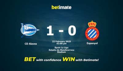 Pronóstico, cuotas y consejos de apuestas CD Alavés vs Espanyol 22/02/2025