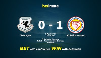 Pronóstico, cuotas y consejos de apuestas para el CD Dragón vs. AD Isidro Metapán (09/04/2025)