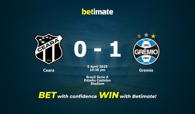 Pronóstico, cuotas y pronósticos de apuestas para Ceará vs. Gremio (05/04/2025)