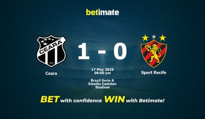 Pronóstico, cuotas y pronósticos de apuestas para Ceará vs. Sport Recife (17/05/2025)