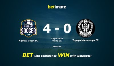 Pronóstico, cuotas y pronósticos de apuestas para Central Coast FC vs. Tupapa Maraerenga FC (04/03/2025)