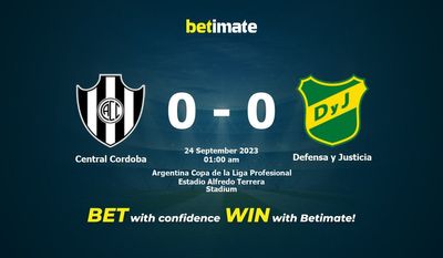 Predicciones, cuotas y consejos de apuestas de Central Córdoba vs Defensa y Justicia 24/09/2023