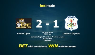 Cooma Tigers vs Canberra Olympic Pronósticos, Cuotas y Apuestas 24/06/2023