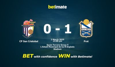 Pronóstico, probabilidades y consejos de apuestas CP San Cristobal vs Prat 03/02/2025