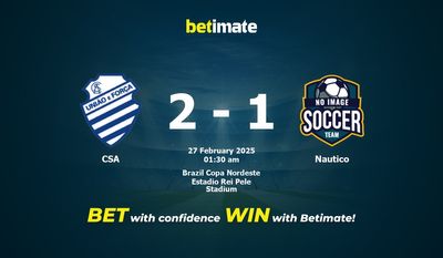 Pronóstico, probabilidades y consejos de apuestas para el partido CSA vs Nautico 27/02/2025