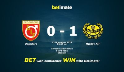 Predicción, probabilidades y consejos de apuestas Degerfors vs Mjallby AIF 12/11/2023