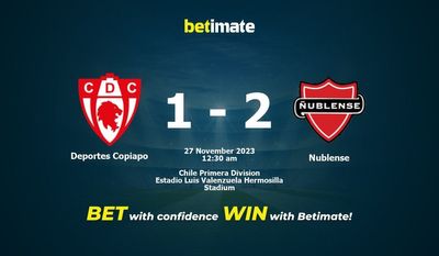 Predicción, cuotas y consejos de apuestas para Deportes Copiapó vs Ñublense 26/11/2023