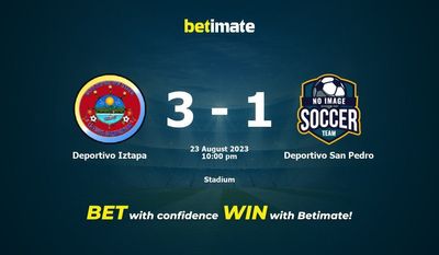 Pronósticos y Cuotas para Apuestas de Deportivo Iztapa vs Deportivo San Pedro 23/08/2023