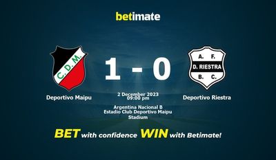 Predicción, cuotas y consejos de apuestas Deportivo Maipu vs Deportivo Riestra 02/12/2023