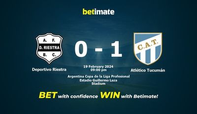 Predicción, cuotas y consejos de apuestas Deportivo Riestra vs Atlético Tucumán 19/02/2024