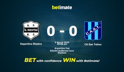 Pronóstico Deportivo Riestra vs CA San Telmo 05/03/2025