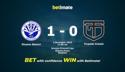 Predicción, cuotas y consejos de apuestas para Dinamo Batumi vs Torpedo Kutaisi 02/12/2023