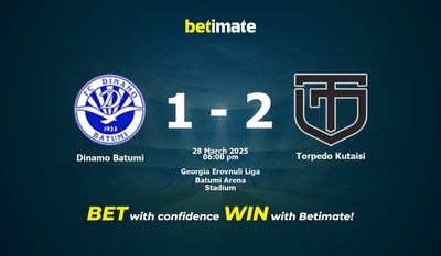 Pronóstico, cuotas y pronósticos de apuestas Dinamo Batumi vs Torpedo Kutaisi 28/03/2025