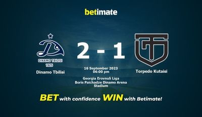 Predicción, cuotas y consejos de apuestas para Dinamo Tbilisi vs Torpedo Kutaisi 16/09/2023