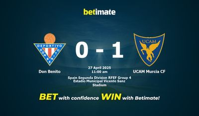 Pronóstico, cuotas y pronósticos del Don Benito vs. UCAM Murcia CF (27/04/2025)