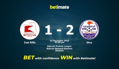 Predicción, cuotas y consejos de apuestas de East Riffa vs Sitra 23/12/2023
